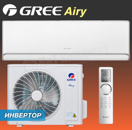 Настенная сплит-система Gree Airy Inverter R32 white GWH09AVCXB-K6DNA1B (Белый)